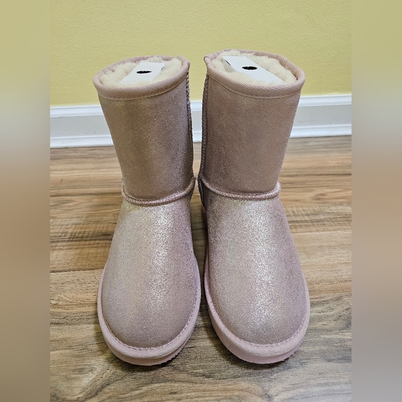 New BearPaw Elle Exotic Youth Pink Glitter, size US 5 - Picture 3 of 14